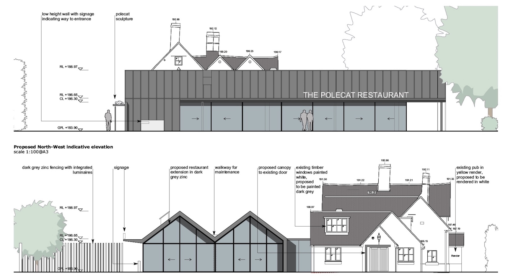 Polecat Restaurant and Public House, Great Missenden Tye Architects